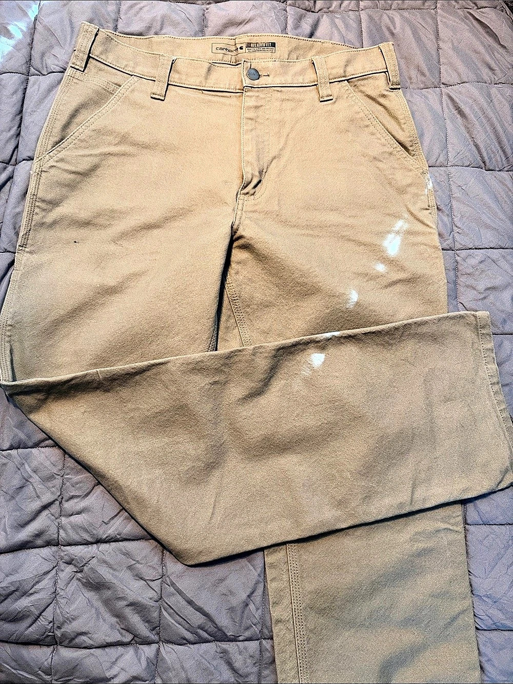 Carhartt Relaxed Fit Duck Utility Work Pant Cargo Pants Brown